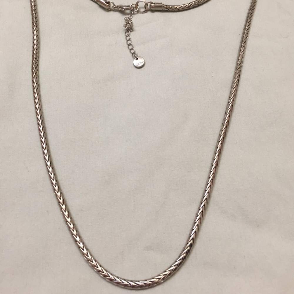 Silver Colored Rope Necklace (item 147)